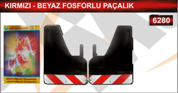 Kırmızı-Beyaz Fosforlu Paçalık Çamurluk Tozluk ürün görseli 1