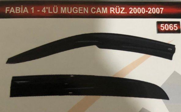 Skoda Fabia 1-4lü Mugen Cam Rüzgarlık Seti ürün görseli 1