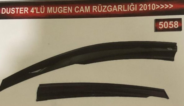Renault Dacia Duster 4lü Mugen Cam Rüzgarlık Seti ürün görseli 1
