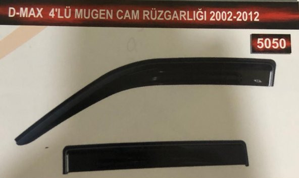 Isuzu D-Max 4lü Mugen Cam Rüzgarlık Seti ürün görseli 1