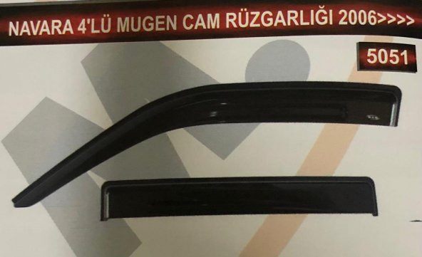 Nissan Navara 4lü Mugen Cam Rüzgarlık Seti ürün görseli 1