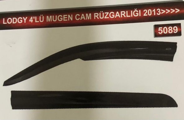 Renault Dacia Lodgy 4lü Mugen Cam Rüzgarlık Seti ürün görseli 1