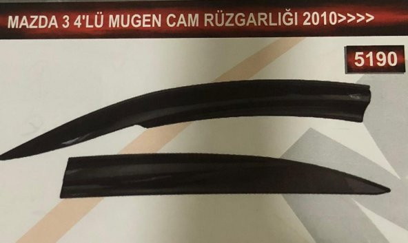 Mazda-3 4lü Mugen Cam Rüzgarlık Seti ürün görseli 1