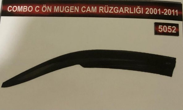 Opel Combo C Ön Mugen Cam Rüzgarlık Seti ürün görseli 1
