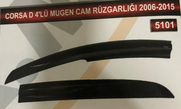 Opel Corsa D 4lü Mugen Cam Rüzgarlık Seti ürün görseli 1
