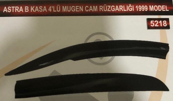 Opel Astra B Kasa 4lü Mugen Cam Rüzgarlık Seti ürün görseli 1