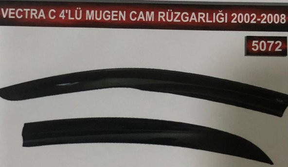 Opel Vectra C 4lü Mugen Cam Rüzgarlık Seti ürün görseli 1
