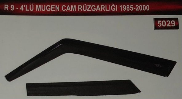 Renault R9 4lü Mugen Cam Rüzgarlık Seti ürün görseli 1