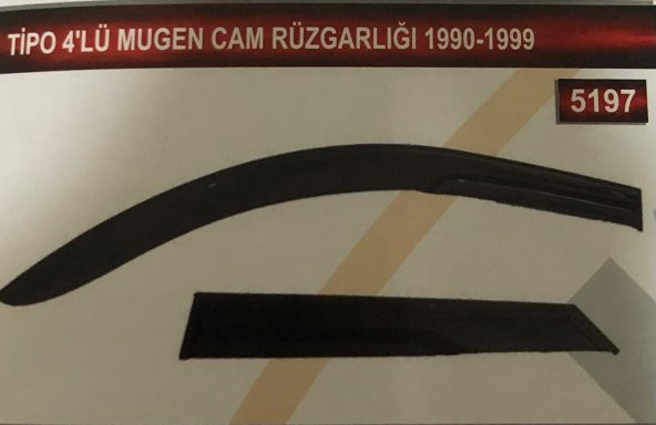 Tipo 4lü Mugen Cam Rüzgarlık Seti - Resim 2