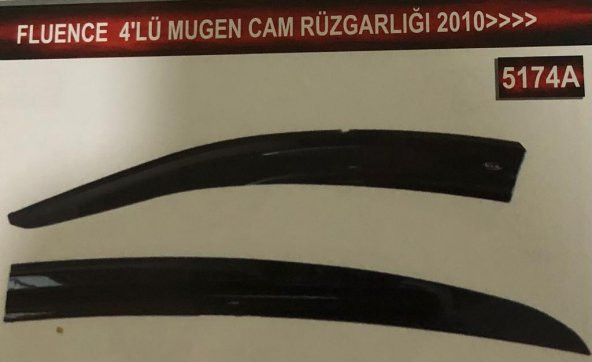 Fluence 4lü Mugen Cam Rüzgarlık Seti - Resim 8