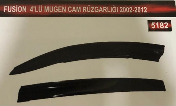 Fusion 4lü Mugen Cam Rüzgarlık Seti - Resim 2