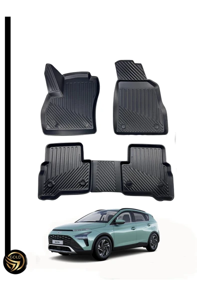 Black Gold HYUNDAİ BAYON 3D ARACA ÖZEL OTO PASPAS ürün görseli 1