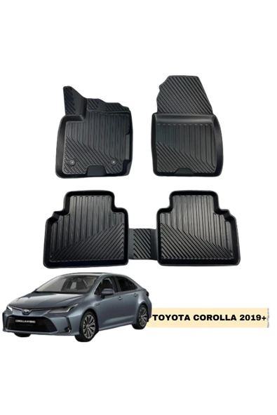 Gold Oto Aksesuar Toyota Corolla Sedan (2019-2021) 4.5d Elmas Kesim Neptune Havuzlu Araca Özel Oto Paspas ürün görseli 1