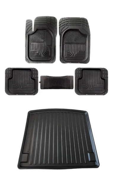 Entelux Dacia Duster (4x4) 2010+ Bagaj Havuzu Siyah + 3d Havuzlu Paspas Birebir Uyumlu Set ürün görseli 1