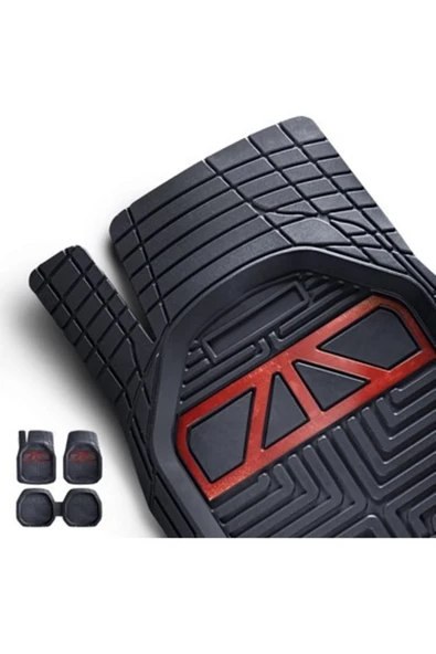 HLP Bmw 3 Seri E46 1998-2005 3d Extra Havuzlu Kırmızı Universal Paspas ürün görseli 1