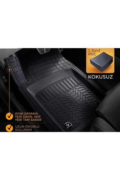 Gold Oto Aksesuar Audi A3 (8V) 2013 Ve Öncesi 3d Oxford Zebra Oto Paspas ürün görseli 1