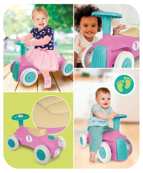 Baby Clementoni Ilk Klasik Arabam Pembe 17455 - Resim 5