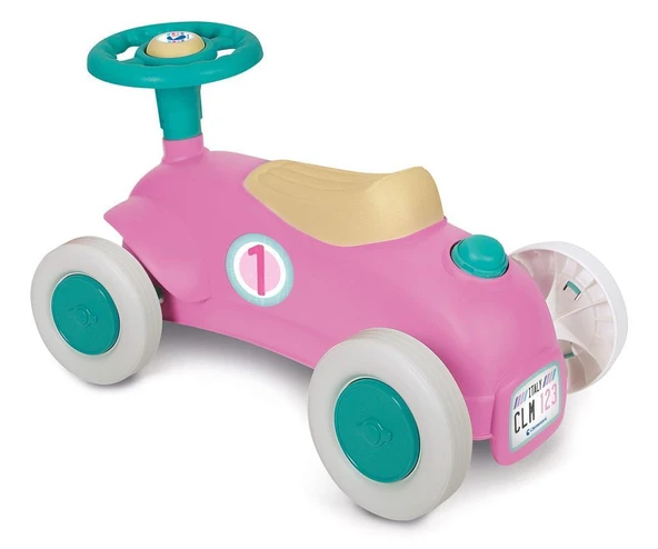 Baby Clementoni Ilk Klasik Arabam Pembe 17455 - Resim 3