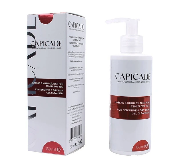 Capicade Hassas ve Kuru Ciltler İçin Temizleme Jeli 150 ml ürün görseli 1