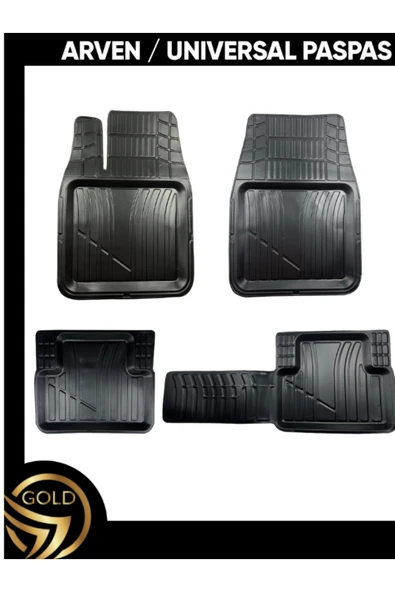 Gold Oto Aksesuar Alfa Romeo 156 Station Wagonagon 2000-2007 Plus Havuzlu Siyah Oto Paspas ürün görseli 1