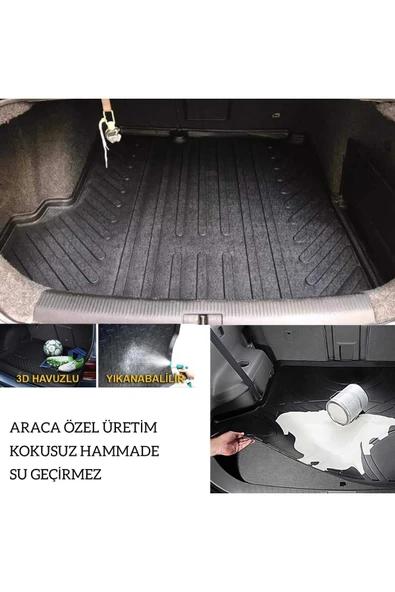 Gold Oto Aksesuar Peugeot 301 2012 Ve Sonrası Supple Uyumlu Bagaj Havuzu ürün görseli 1