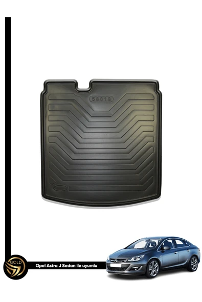 Gold Oto Aksesuar Opel Astra J Sedan 2012 Ve Sonrası Waterproof 3d Bagaj Havuzu Araca Özel Üretim ürün görseli 1