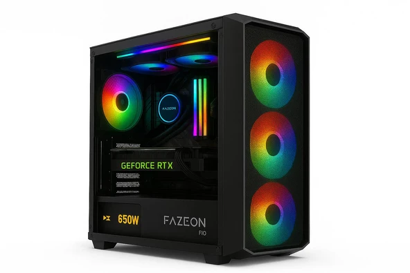 DFS Gaming AURORA INTEL i7 14700KF-H610M-RTX 5060 TI 8GB-32GB DDR5-1TB SSD-SIVI SOĞUTMALI OYUNCU BİLGİSAYARI ürün görseli 1