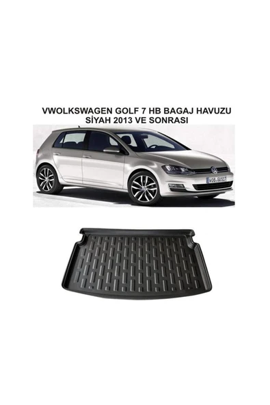 Leader Bagaj Havuzu paspası Siyah Vw Golf 7 Hb 2013 Uyumlu ürün görseli 1