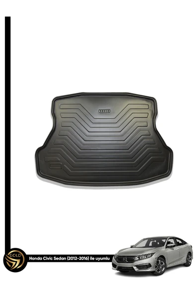 Gold Oto Aksesuar Honda Civic Sedan 2012-2015 Impala Bagaj Havuzu ürün görseli 1