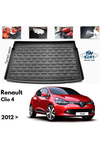Leader Renault Clio 4 Bagaj Havuzu Paspası 2012 Sonrası ürün görseli 1
