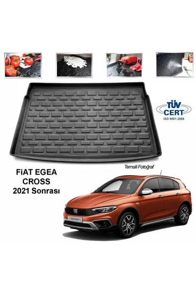 Leader Fiat Egea Cross Bagaj Havuzu Paspası 2021 Sonrası ürün görseli 1