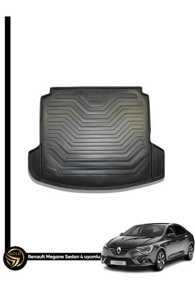 Gold Oto Aksesuar Renault Megane 4 Çift Kulaklı 2019 Elmas Kesim Maxi Havuzlu Bagaj Havuzu ürün görseli 1