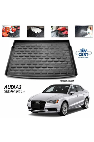 Leader Audi A3 Bagaj Havuzu Paspası Sedan 2013 Sonrası ürün görseli 1