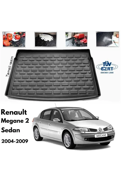 Leader Renault Megane 2 Sedan Bagaj Havuzu Paspası 2003-2009 ürün görseli 1