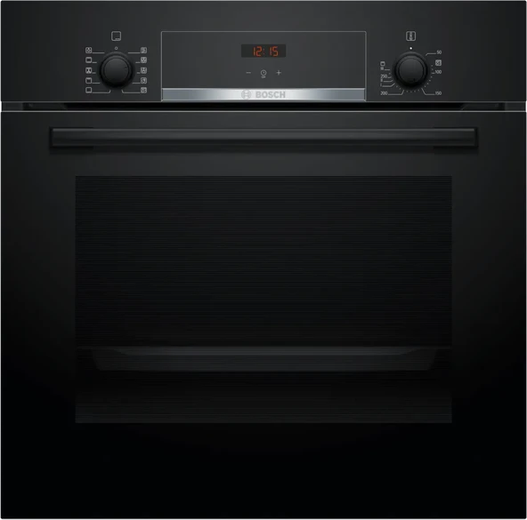 Bosch 3lü (DWK65AD60R-POP6C6P30O-HBF514BB1T) siyah Ankastre Set - Resim 4