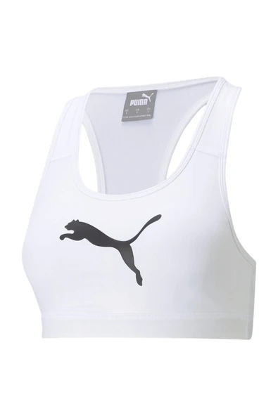 Puma Mid Impact 4Keeps Bra - Beyaz Spor Sütyeni ürün görseli 1