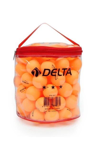 Delta 100'lü Çantalı 100 adet Turuncu Masa Tenisi Topu (Pinpon Topu) Turuncu ürün görseli 1