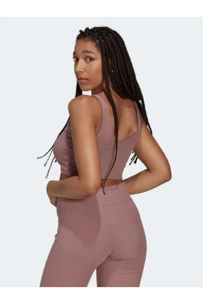 adidas Rib Crop Top Hg4366 - Resim 4
