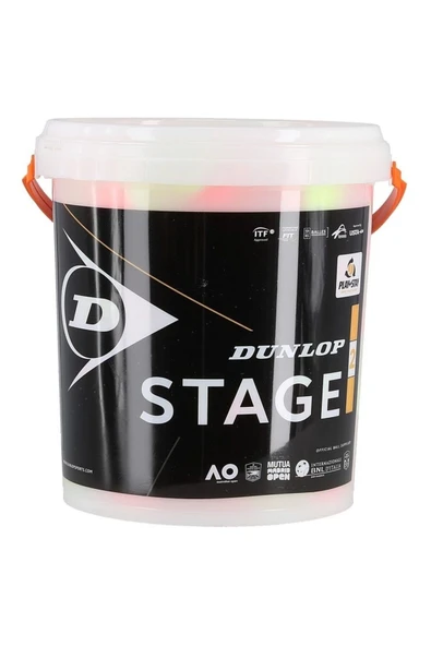 DUNLOP Stage 2 Turuncu 60'lı Eğitim Kova Tenis Topu 602205 ürün görseli 1