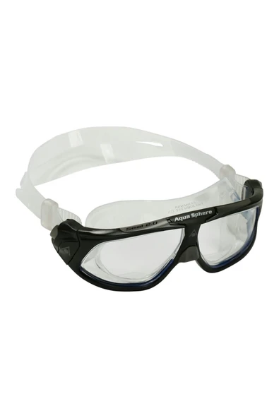Aqua Sphere Seal 2.0 Şeffaf Lens Siyah Gri Yüzücü Gözlüğü ürün görseli 1