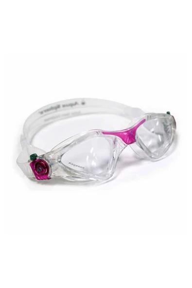 Aqua Sphere Kayenne Lady Şeffaf Cam  Şeffaf Fusia Çerçeve  Şeffaf Etek Deniz Gözlüğü ürün görseli 1