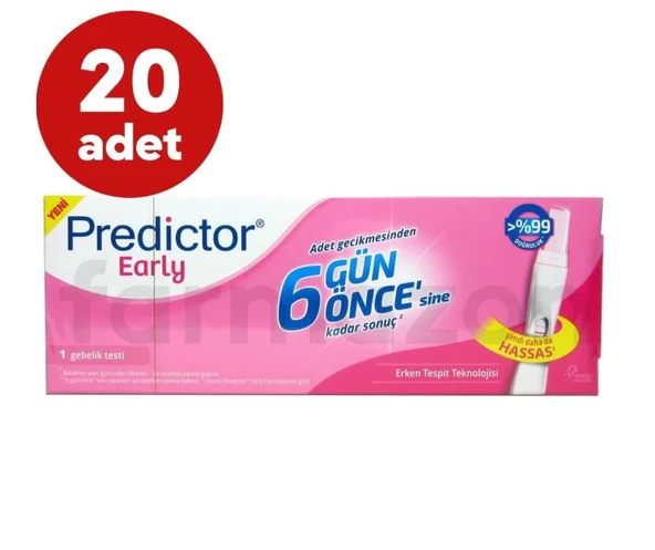 Predictor Early Gebelik Testi 20'li ürün görseli 1