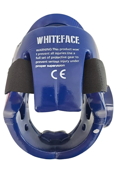 whiteface Taekwondo Camlı Mantar Kask (Mavi) - Resim 2