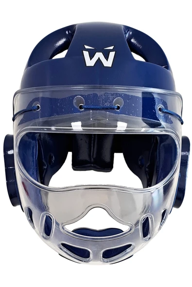 whiteface Taekwondo Camlı Mantar Kask (Mavi) ürün görseli 1