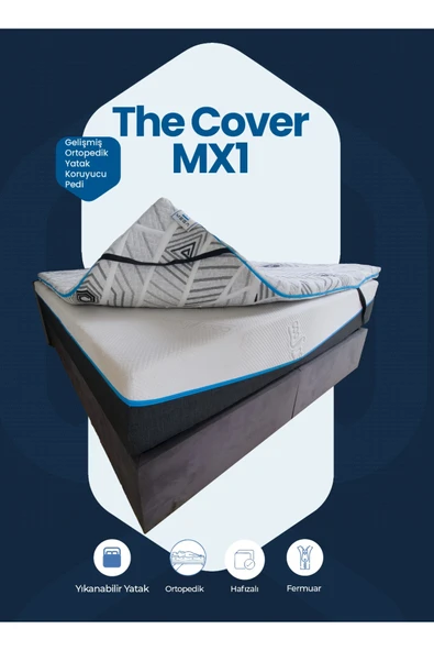 MEG'A Bedding Cover MX1 Gelişmiş Ortopedik %100 Visco Sünger Yıkanabilir Fermuarlı Kılıf Yatak pedi ürün görseli 1