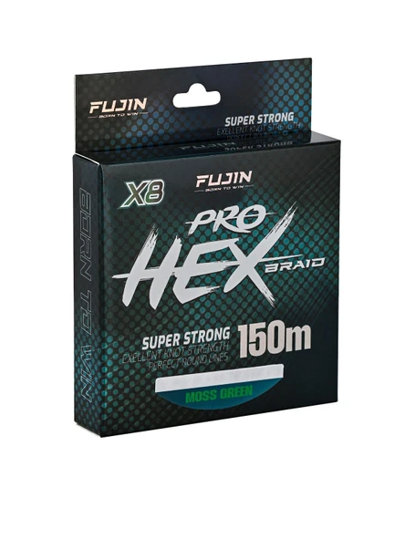 Fujin Pro Hex 8X 150Mt. Moss Green İp Misina ürün görseli 1