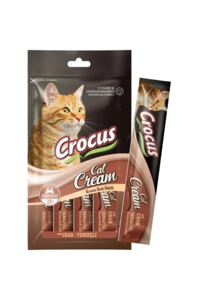 Crocus Yengeçli Krema Kedi Ödülü 4*15gr ürün görseli 1