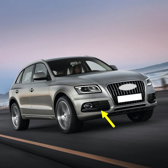 Audi Q5 2013-2017 Ön Sağ Sis Farı Kapağı Parlak Kromaj 8R0807682J ürün görseli 1