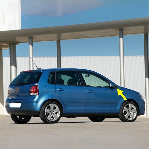 VW Polo 2005-2009 Sağ Dış Ayna Önü Üçgen Kapak 6Q0853274A ürün görseli 1
