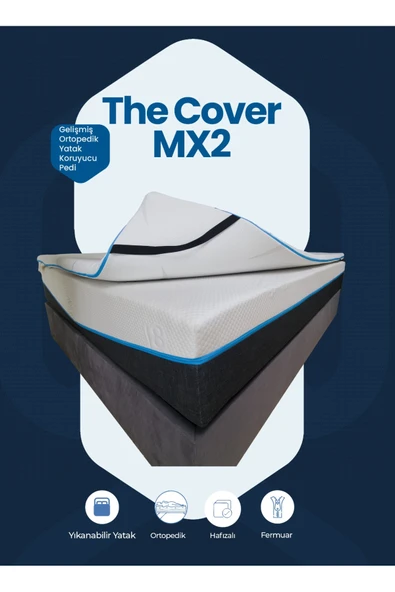 MEG'A Bedding Cover MX2 Gelişmiş Ortopedik Soft Sünger Yatak Sertleştirici Yıkanabilir Fermuarlı Kılıf Yatak pedi ürün görseli 1